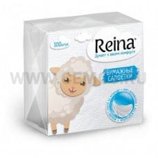Салфетки Reina бл 100 Белые
