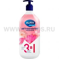 ЧЗ AURA FAMILY Гель д/душа 1000мл Цветочный коктейль