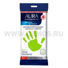 ЧЗ AURA Влаж.салф. Антибактериальные бл20 Derma Protect ром