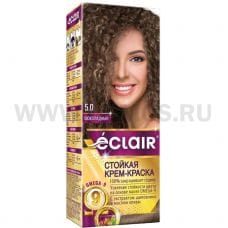 Краска-крем д/волос Eclair OMEGA-9 5,0 Шоколадный