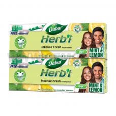 Dabur 150г*2шт Herb’l Fresh Gel с зубной щеткой, гель (ОАЭ)