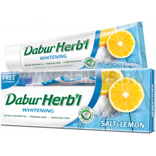 Dabur 150г Herb’l Salt & Lemon с зубной щеткой (ОАЭ),З/п