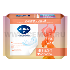 AURA г/пак Premium ежедневные ультратон.MULTIFORM LIGHT 40шт
