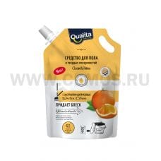 QUALITA Средство д/мытья пола 500мл дой-пак Winter citrus