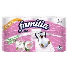 Бумага туалетная  Familia Plus 2-сл. бл 8 аром.Весенний цвет