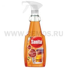 Sanita 500мл спрей д/стекол нашатырь триггер, Ч/с ***