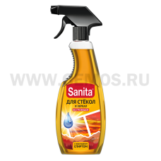 Sanita 500мл спрей д/стекол нашатырь триггер, Ч/с ***