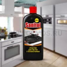 SANITOL 250мл  средство для чистки стеклокерамики , Ч/с