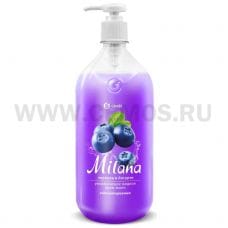MILANA 1л Крем-мыло Черника в йогурте, Ж/м