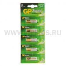 GP Super Alkaline батарейки 24A (мизицы) АAA отрыв блист бл5