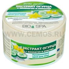 B.J.Bio Spa Крем Экстракт огурца  и Коллаген и эластин 200мл