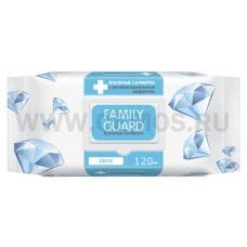 FAMILY GUARD влажные салфетки 120шт Макси зеро с крышкой