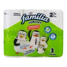 Полотенца бумажные Familia Comfort 2-сл бл3