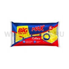 BIG City Губка д/посуды Max бл5 крупнопористая
