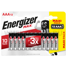 Energizer  батарейки МАКС ( мизинцы ) АAА бл12