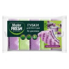 Мастер Фреш Губки д/посуды STRONG бл5