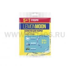 LEMON MOON бл6 салфетки вискозные 30*38см ПРОМО LEMON MOON бл6 салфетки вискозные 30*38см ПРОМО
