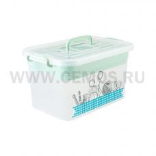 ПБ Контейнер с вкладышем для хранения 10л 355*235*190 Рукоде