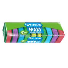 Губки д/пос Чистюля бл10 цв. Maxi
