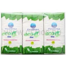 ECO LINE Платочки носовые 2-х сл.10шт.бл.6