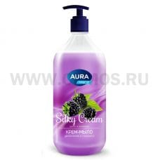 AURA Silky Cream 1л Ж/м-крем Шелк и ежевика