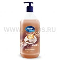 AURA Silky Cream 1л Ж/м-крем Шелк и кофе