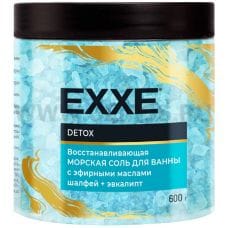 EXXE Морская соль 600г Восстанавливающая Detox для ванн