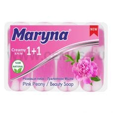 MARYNA Туалетное крем-мыло Розовый Пион 4*90г