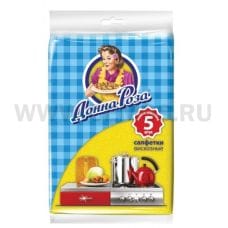 Салфетка ДОННА РОЗА бл5 вискозная