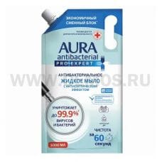 AURA PRO EXPERT 1л Ж/м антибактериальное, дой-пак