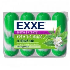 EXXE 1+1 4*90г крем мыло Зеленый чай зеленое ЭКОПАК