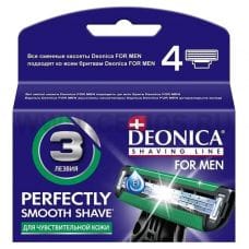 DEONICA 3 FOR MEN Сменные кассеты бл4