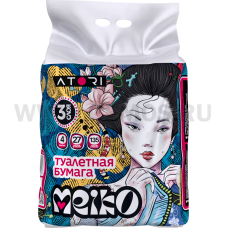 Бумага туалетная АТОРИ МЕИКО 3х-сл бл4