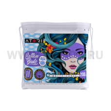 АТОРИ Ватные палочки бл200 Белые п/э