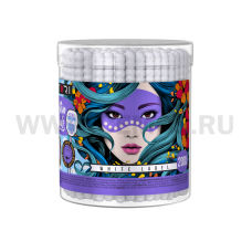 АТОРИ Ватные палочки бл200 Белые банка Круг