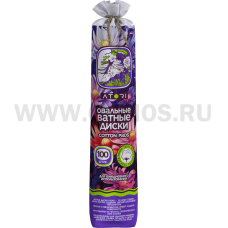 АТОРИ Ватные диски 2х-сл бл100 Овальные