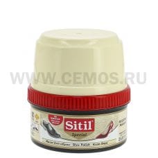 SITIL 200мл Крем-блеск для обуви Бесцветный