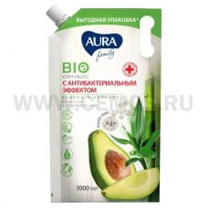 AURA Ж/м 1000мл дой-пак Бамбук и авокадо антибак