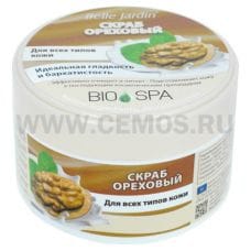 B.J.Bio Spa Скраб для лица ореховый 200мл, банка