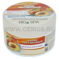 B.J.Bio Spa Скраб для лица персиковый 200мл, банка