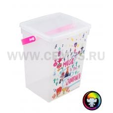 ПБ Контейнер для игрушек 5л Trolls
