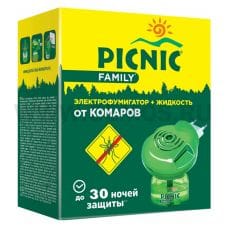 Picnic Family электрофумигатор+жидкость от комаров 30 ночей