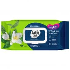 Emily Style Зеленый Чай Влажные салфетки бл100 с крыш