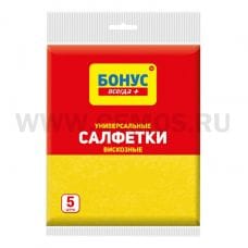 BONUS Салфетки вискозные бл5