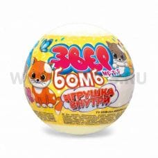 КЛ Детский Бурлящий шар 130г для ванн Звер Бомб Тропик с иг