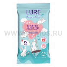 ЧЗ LURE Влажные салфетки 15шт для всей семьи
