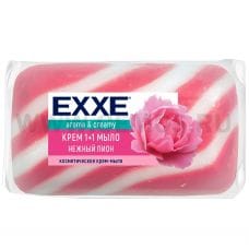 EXXE 1+1 80г крем мыло Нежный пион розовое