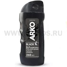 ЧЗ Гель д/душа + шампунь 2в1 ARKO MEN BLACK 260 мл