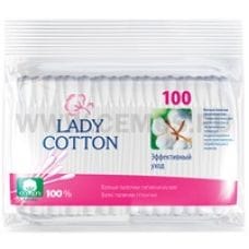 Lady Cotton Ватные палочки бл100 пакет