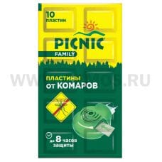 Picnic Family  пластины от комаров бл10